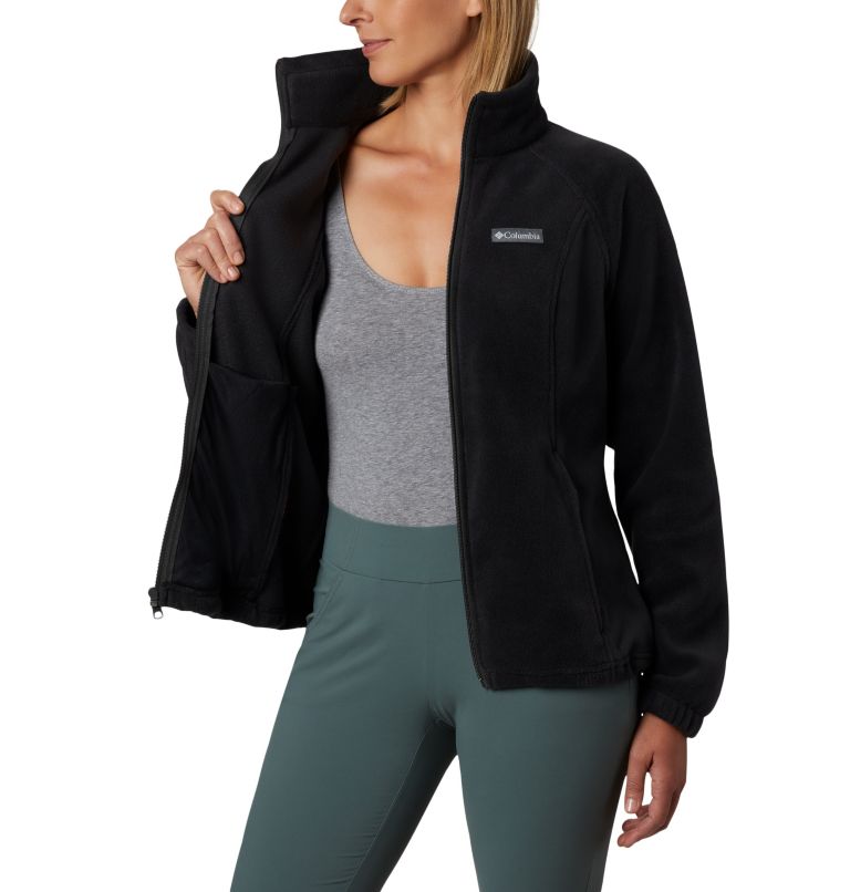 Women's Benton Springs Full Zip Fleece Jacket - Petite, Color: Black, image 4