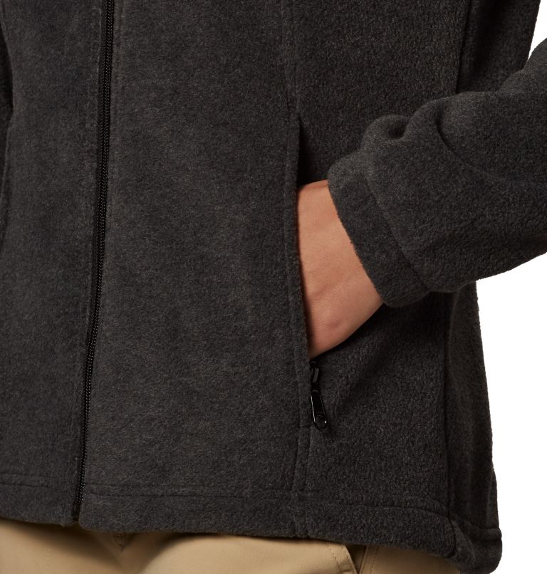 Women's Benton Springs Full Zip Fleece Jacket - Petite, Color: Charcoal Heather, image 4