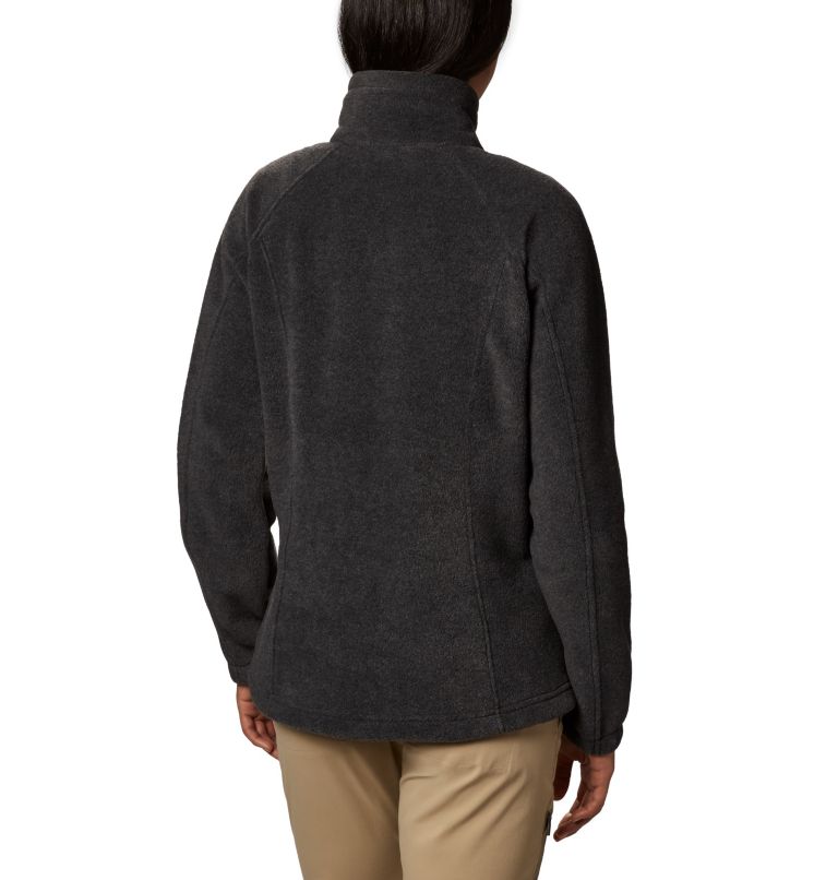 Women's Benton Springs Full Zip Fleece Jacket - Petite, Color: Charcoal Heather, image 2