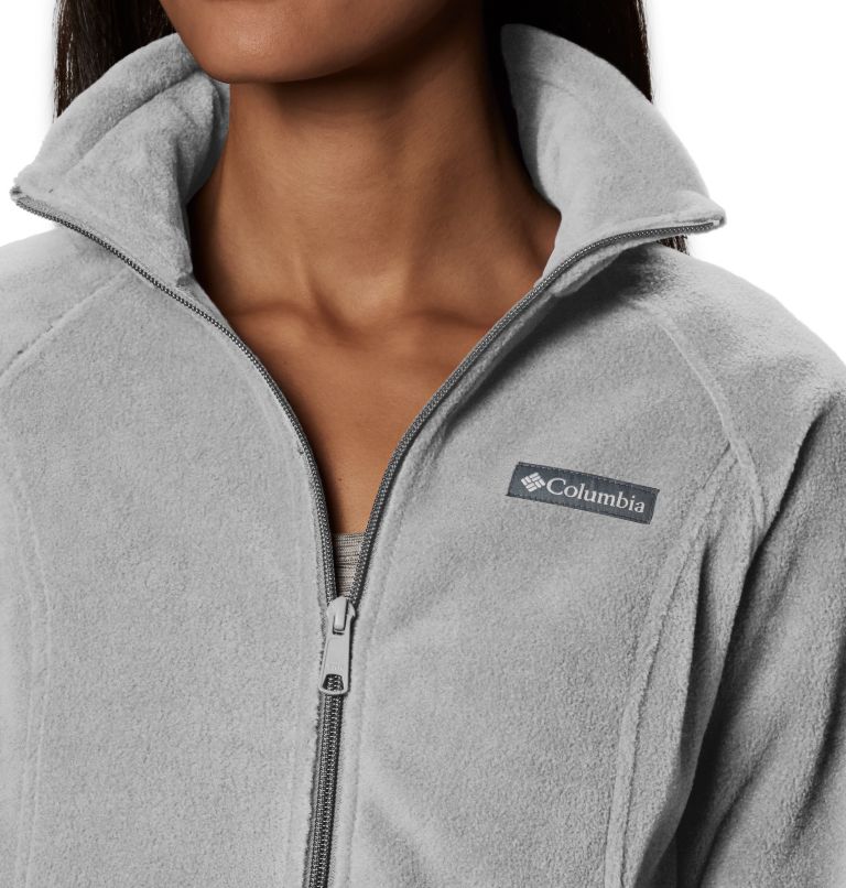 Thumbnail: Women's Benton Springs Full Zip Fleece Jacket - Petite, Color: Cirrus Grey Heather, image 3