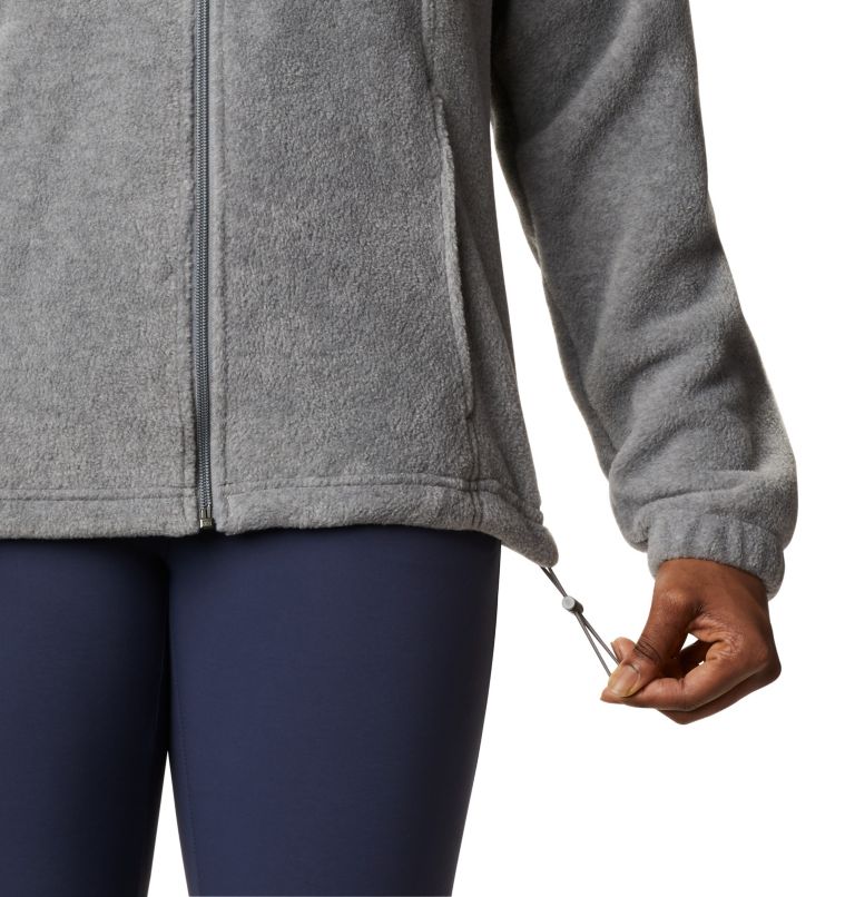 Thumbnail: Women's Benton Springs Full Zip Fleece Jacket - Petite, Color: Light Grey Heather, image 6