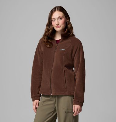 Women's Benton Springs Full Zip Fleece Jacket - Petite, Color: Tobacco, image 32
