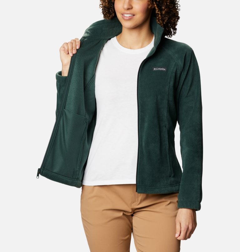 Thumbnail: Women's Benton Springs Full Zip Fleece Jacket - Petite, Color: Spruce, image 5