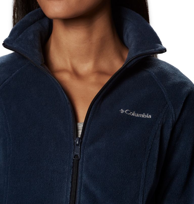 Women's Benton Springs Full Zip Fleece Jacket - Petite, Color: Columbia Navy, image 3