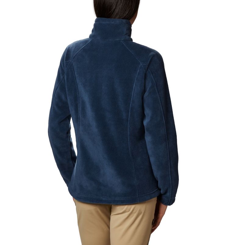 Women's Benton Springs Full Zip Fleece Jacket - Petite, Color: Columbia Navy, image 2