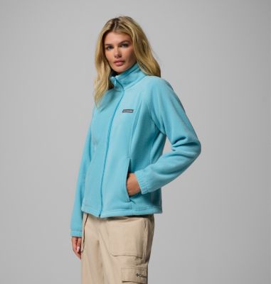 Women's Benton Springs Full Zip Fleece Jacket - Petite, Color: Vintage Blue, image 8