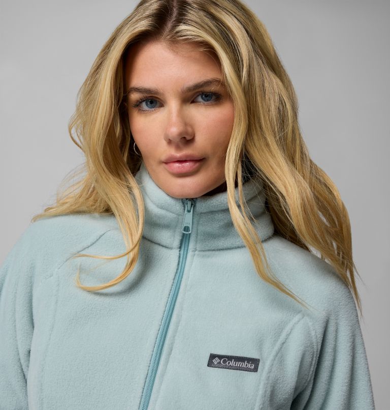 Women's Benton Springs Full Zip Fleece Jacket - Petite, Color: Crushed Blue, image 5