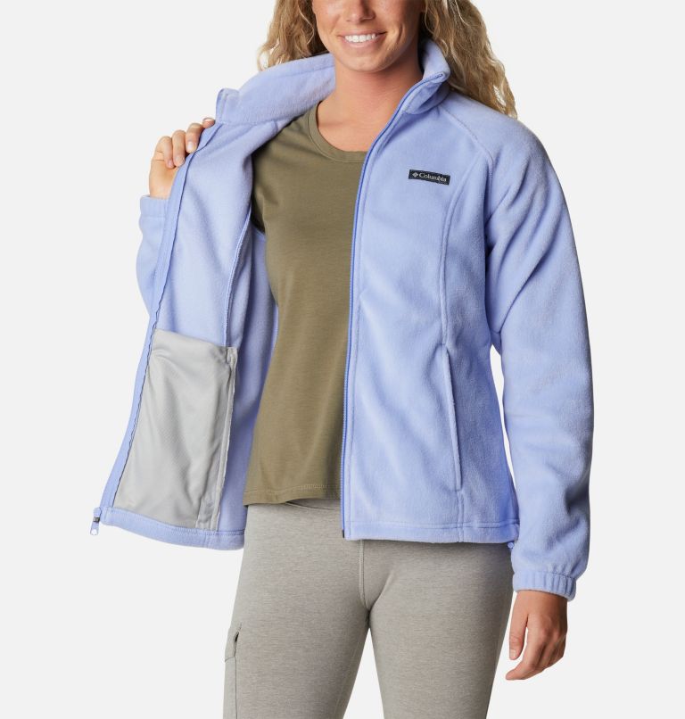 Thumbnail: Women's Benton Springs Full Zip Fleece Jacket - Petite, Color: Serenity, image 5