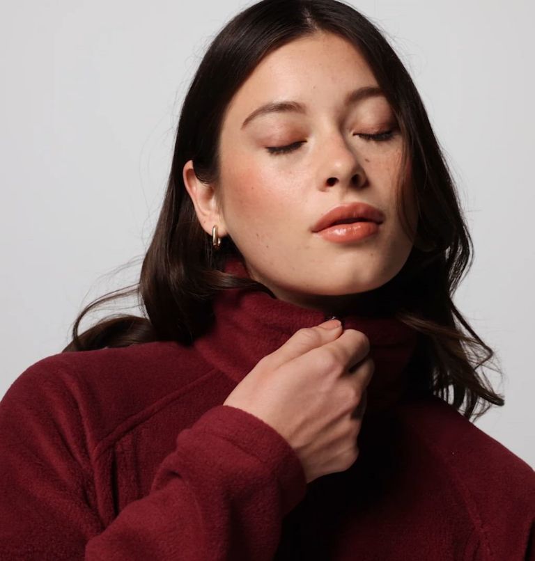 Women's Benton Springs Full Zip Fleece Jacket - Petite, Color: Rich Wine
