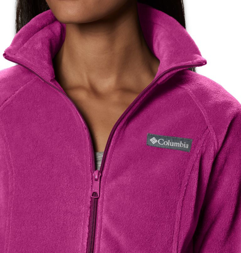 Women's Benton Springs Full Zip Fleece Jacket - Petite, Color: Fuchsia, image 3