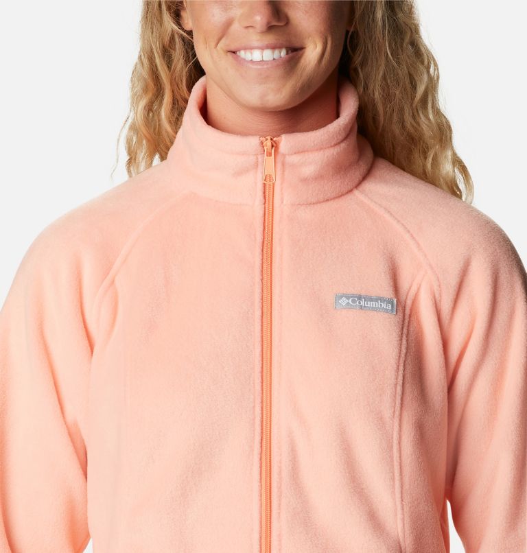 Women's Benton Springs Full Zip Fleece Jacket - Petite, Color: Coral Reef, image 4