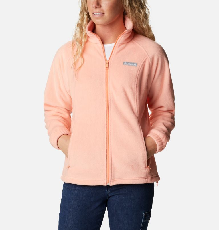 Women's Benton Springs Full Zip Fleece Jacket - Petite, Color: Coral Reef, image 7