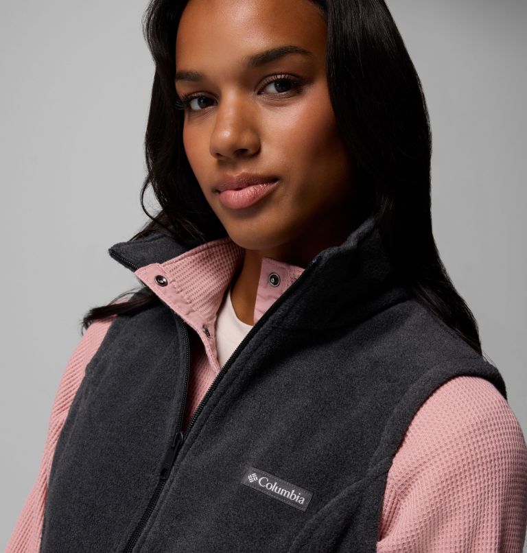 Women's Benton Springs Fleece Vest, Color: Charcoal Heather, image 6