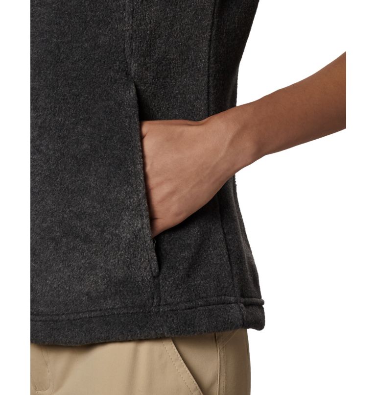 Women's Benton Springs Fleece Vest, Color: Charcoal Heather, image 6