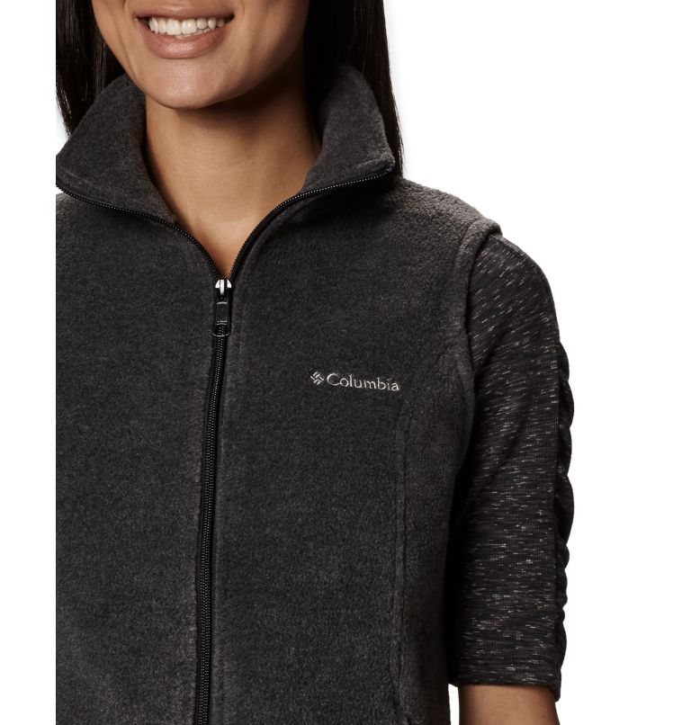 Women's Benton Springs Fleece Vest, Color: Charcoal Heather, image 7