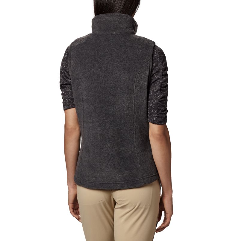 Women's Benton Springs Fleece Vest, Color: Charcoal Heather, image 2