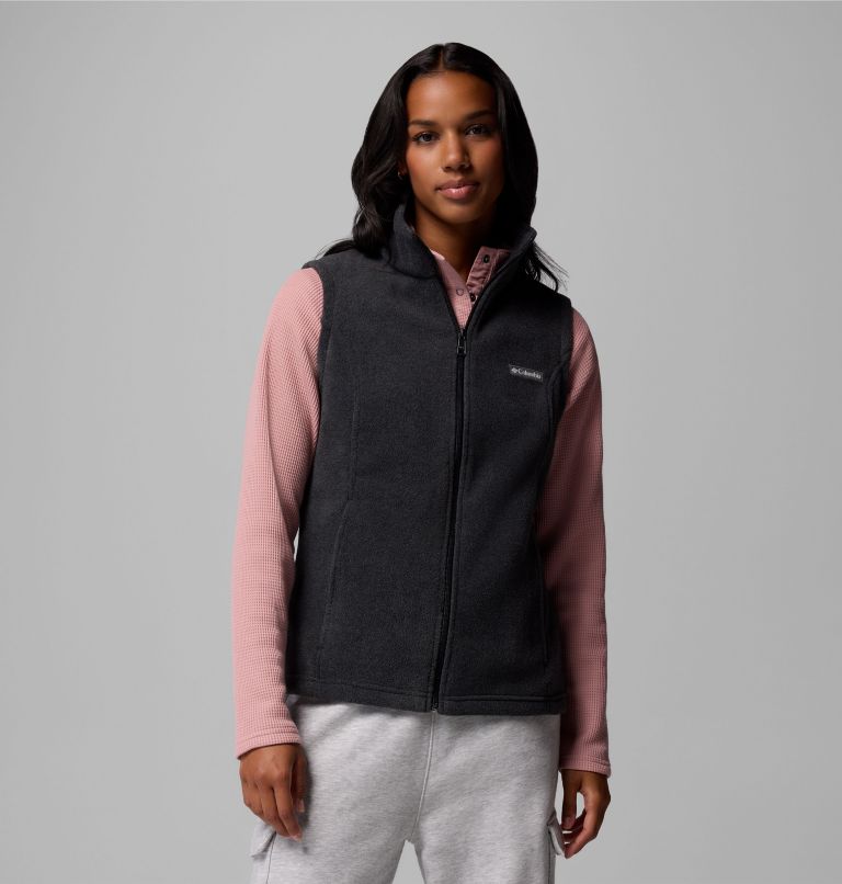 Women's Benton Springs Fleece Vest, Color: Charcoal Heather, image 1