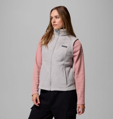 Women's Benton Springs Fleece Vest, Color: Cirrus Grey Heather, image 31