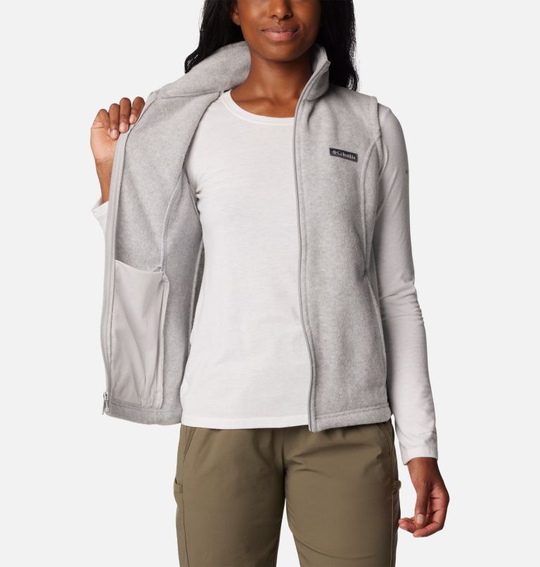 Women’s Benton Springs Fleece Vest, Color: Cirrus Grey Heather, image 5