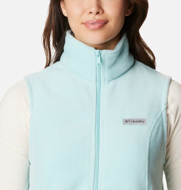 Women’s Benton Springs Fleece Vest, Color: Aqua Haze, image 4