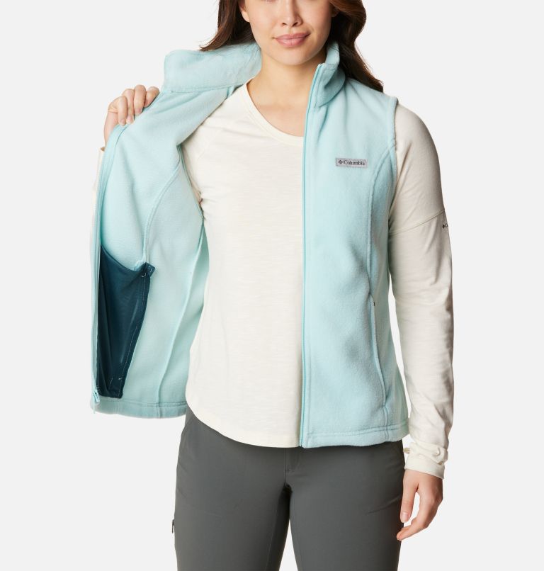 Thumbnail: Women’s Benton Springs Fleece Vest, Color: Aqua Haze, image 5