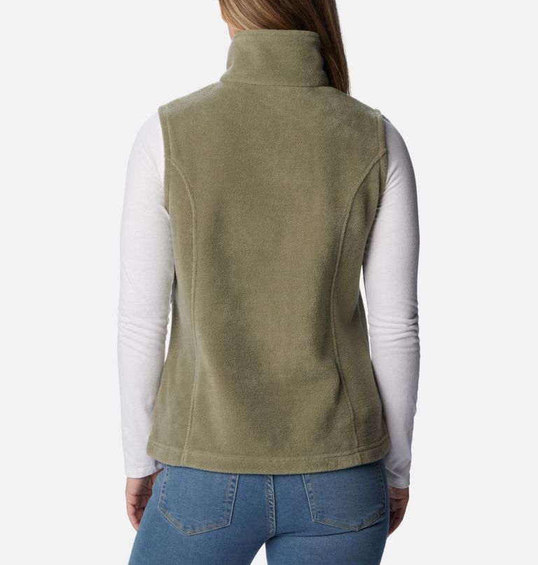 Women's Benton Springs Fleece Vest, Color: Stone Green, image 2