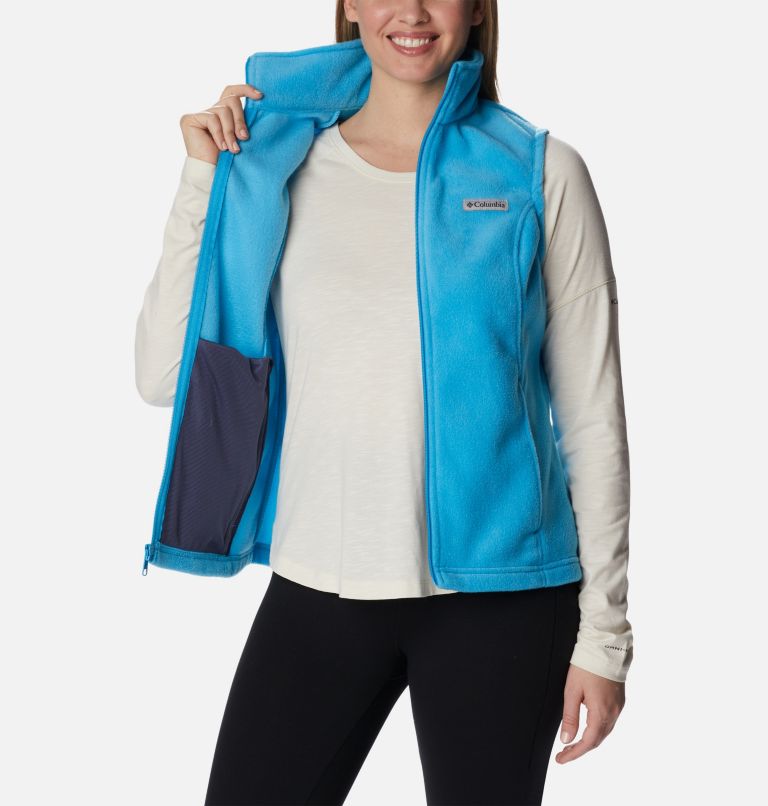 Thumbnail: Women’s Benton Springs Fleece Vest, Color: Blue Chill, image 5