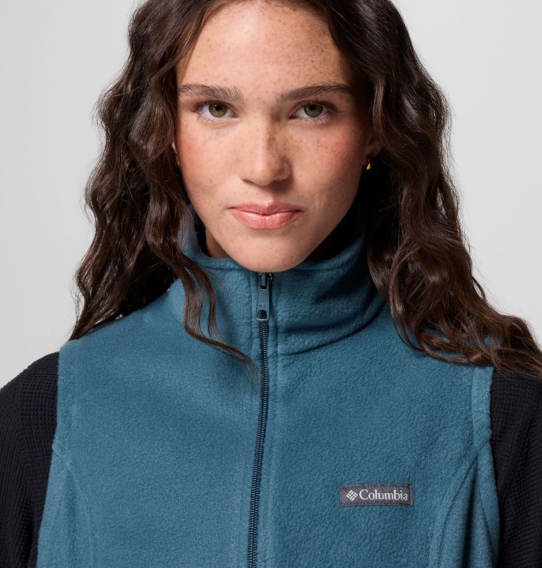 Women's Benton Springs Fleece Vest, Color: Everblue, image 6