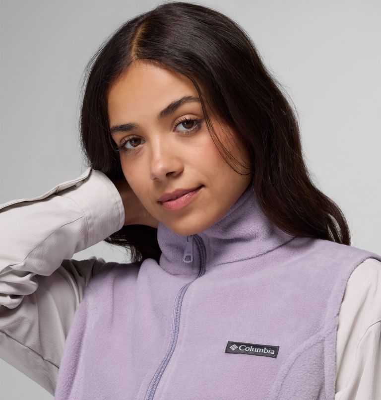 Women's Benton Springs Fleece Vest, Color: Shale Purple, image 6