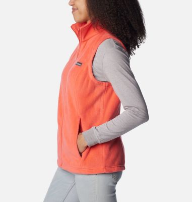 Women's Benton Springs Vest Columbia Women's Benton Springs Fleece Vest - Charcoal Heather (2x Columbia Fleece Vest Women