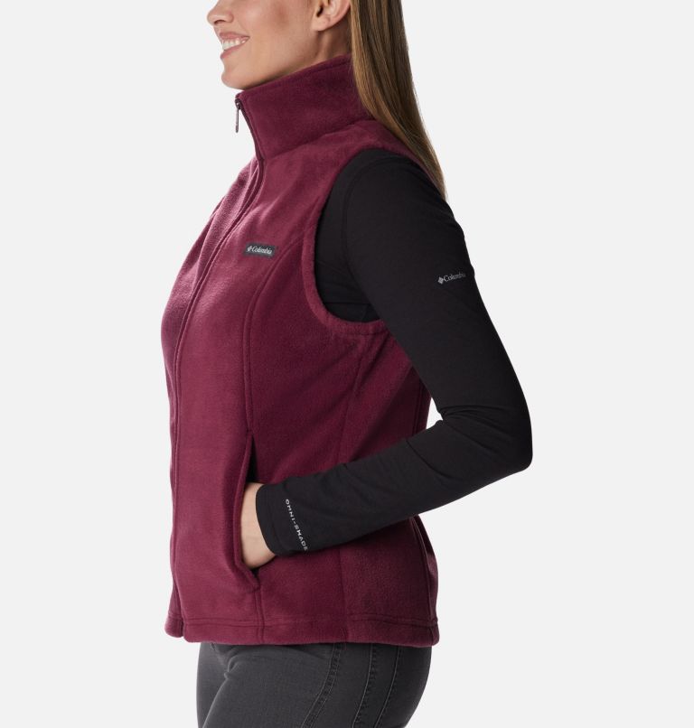 Women's Benton Springs Fleece Vest, Color: Marionberry, image 3