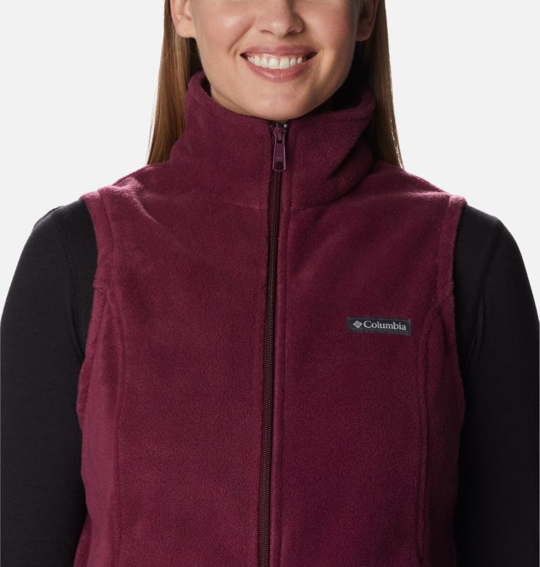 Women's Benton Springs Fleece Vest, Color: Marionberry, image 4
