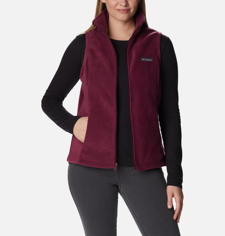 Women's Benton Springs Fleece Vest, Color: Marionberry, image 6