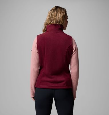 Women's Benton Springs Fleece Vest, Color: Rich Wine, image 10