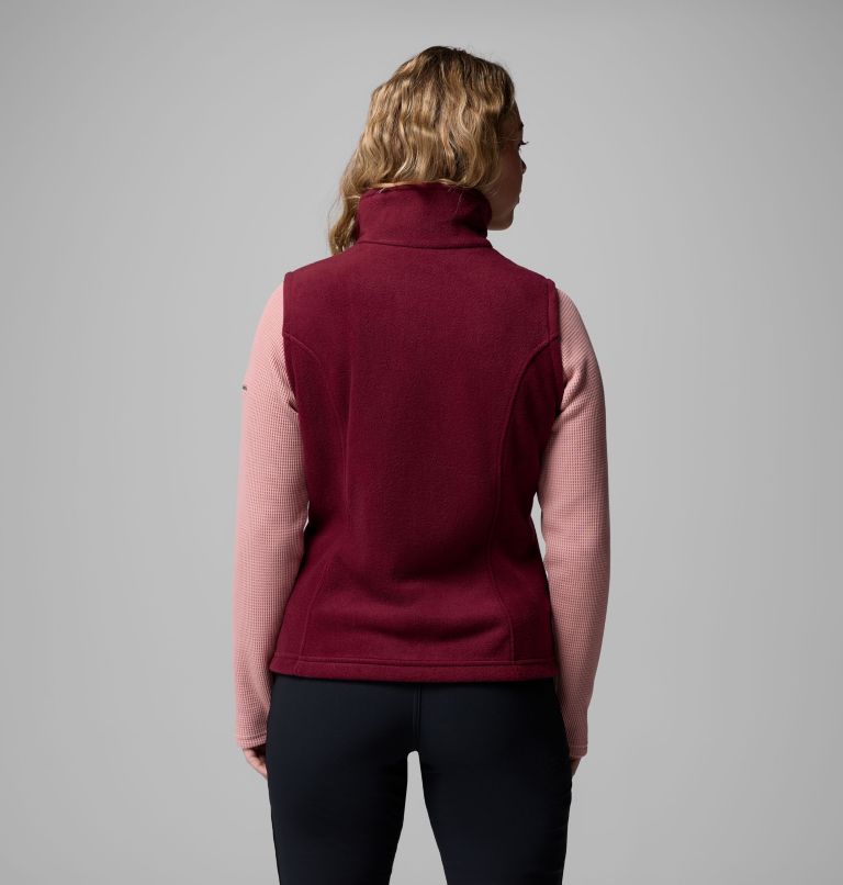 Women's Benton Springs Fleece Vest, Color: Rich Wine, image 2