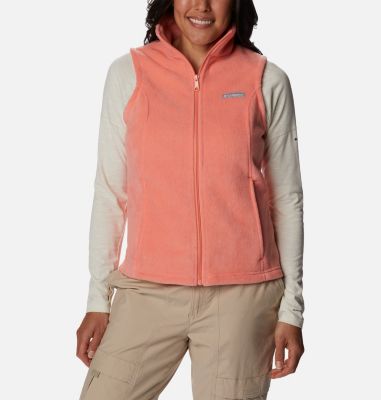 Women's zip-front Arctic fleece vest jacket