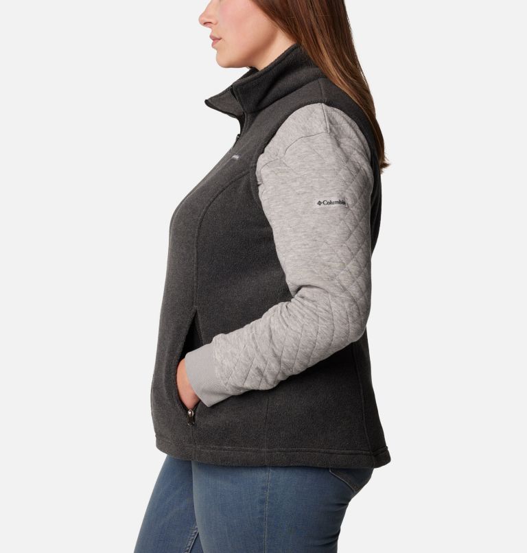 Thumbnail: Women’s Benton Springs Fleece Vest - Plus Size, Color: Charcoal Heather, image 3