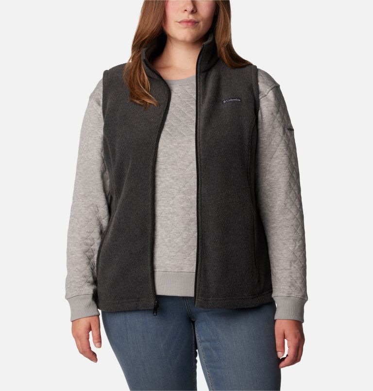 Women’s Benton Springs Fleece Vest - Plus Size, Color: Charcoal Heather, image 6