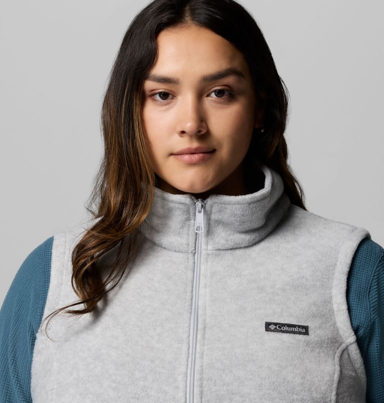 Women’s Benton Springs Fleece Vest - Plus Size, Color: Cirrus Grey Heather, image 5