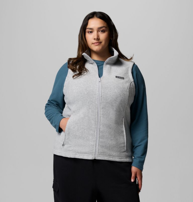 Women’s Benton Springs Fleece Vest - Plus Size, Color: Cirrus Grey Heather, image 1