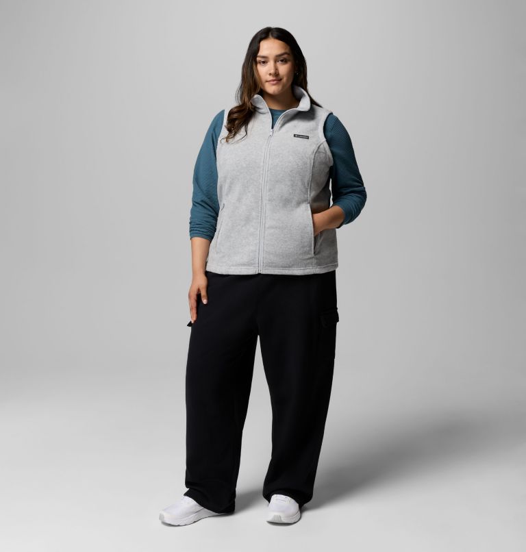 Women’s Benton Springs Fleece Vest - Plus Size, Color: Cirrus Grey Heather, image 2