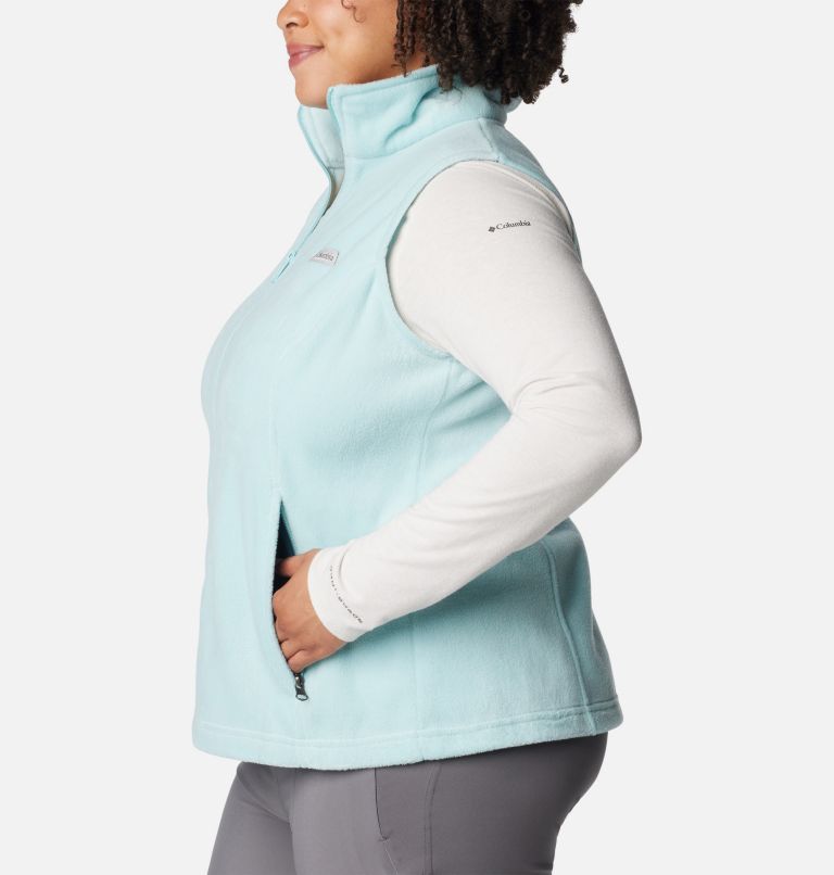 Women’s Benton Springs Fleece Vest - Plus Size, Color: Aqua Haze, image 3