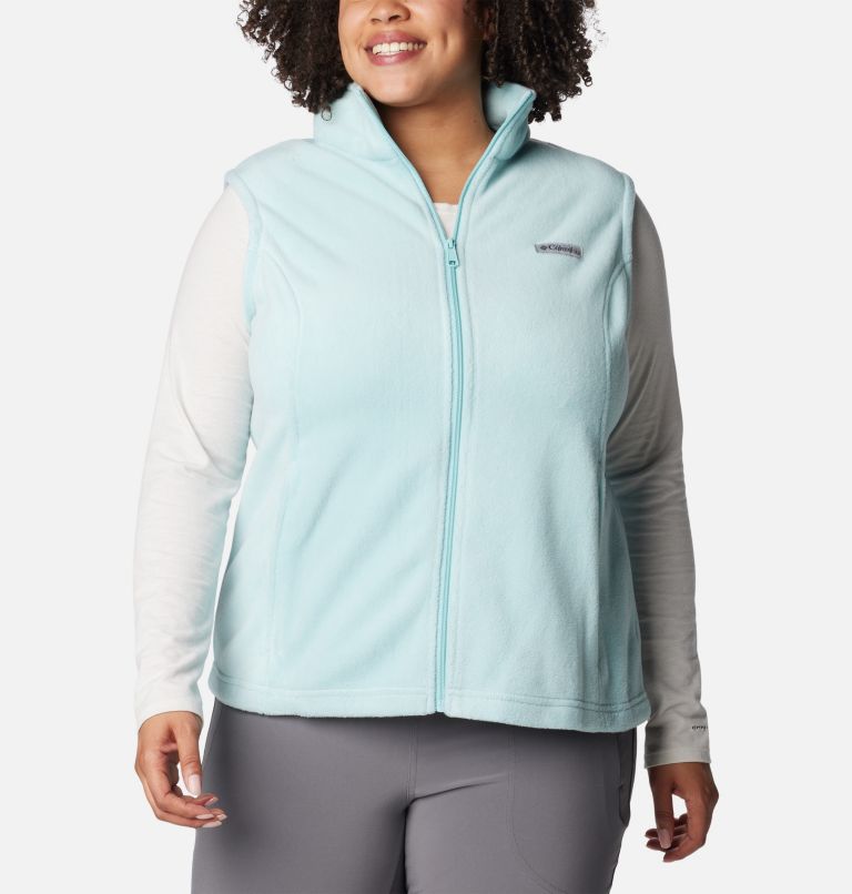 Thumbnail: Women’s Benton Springs Fleece Vest - Plus Size, Color: Aqua Haze, image 1