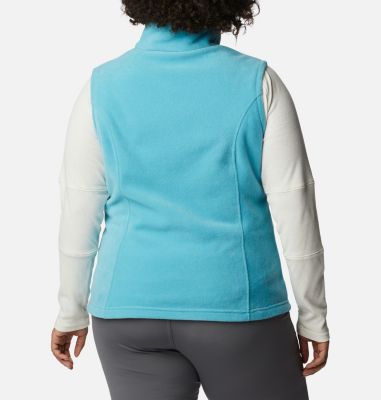 womens plus fleece vest