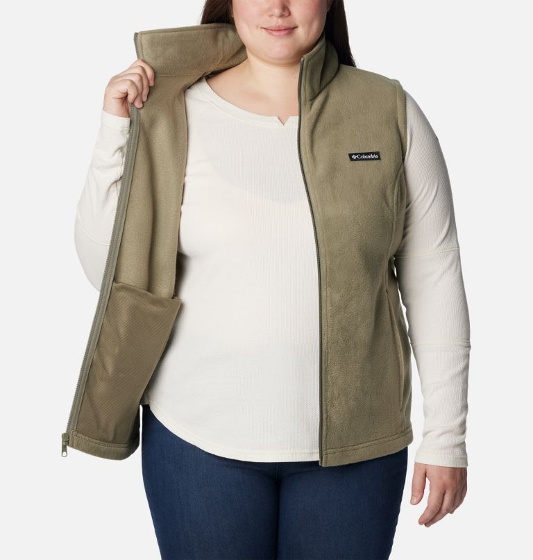 Women’s Benton Springs Fleece Vest - Plus Size, Color: Stone Green, image 5