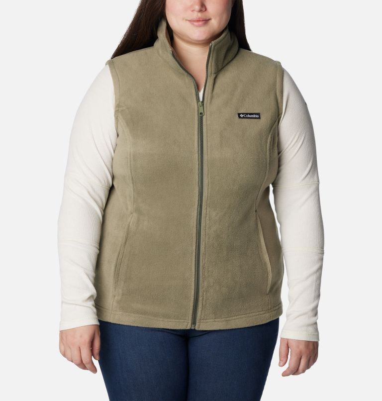 Women’s Benton Springs Fleece Vest - Plus Size, Color: Stone Green, image 1