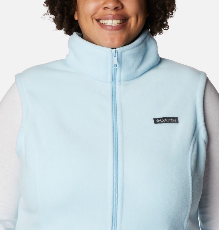 Thumbnail: Women’s Benton Springs Fleece Vest - Plus Size, Color: Spring Blue, image 4