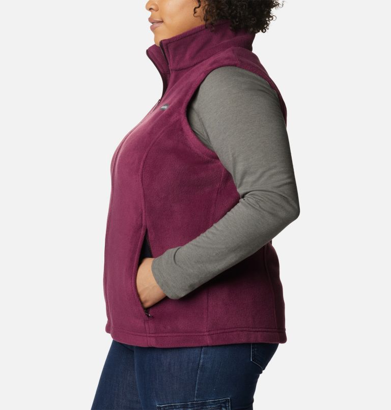 Thumbnail: Women’s Benton Springs Fleece Vest - Plus Size, Color: Marionberry, image 3