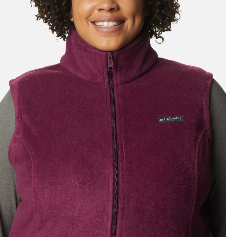 Thumbnail: Women’s Benton Springs Fleece Vest - Plus Size, Color: Marionberry, image 4