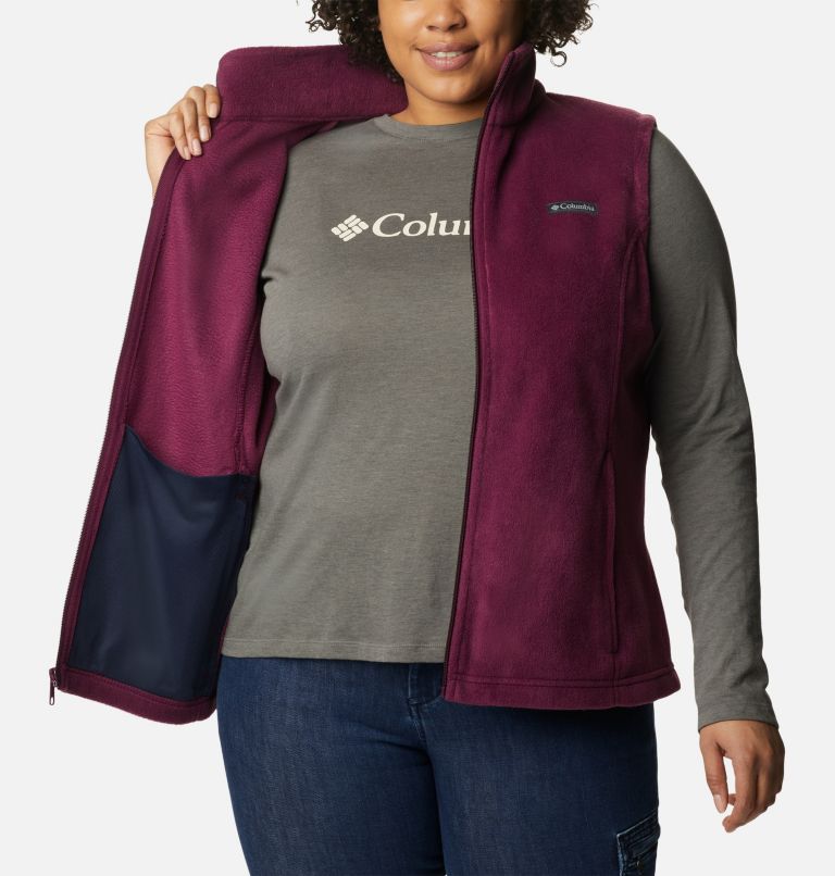 Women’s Benton Springs Fleece Vest - Plus Size, Color: Marionberry, image 5